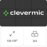 Видеостена 3x3 CleverMic W46-3.5-500 138"