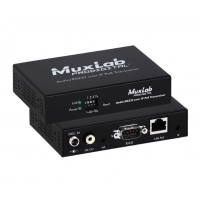 Удлинитель MuxLab проводной AUDIO / RS232 over IP PoE Transceiver 500755 (100 м) 