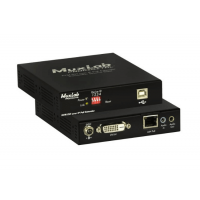 Удлинитель MuxLab проводной KVM DVI over IP PoE Extender Kit 500771-RX/TX 