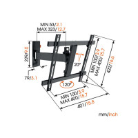 Крепления для дисплея Vogel's Professional WALL 3225 (настенное 32-55 '') 