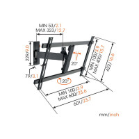 Крепления для дисплея Vogel's Professional WALL 3325 (настенное 40-65 '') 